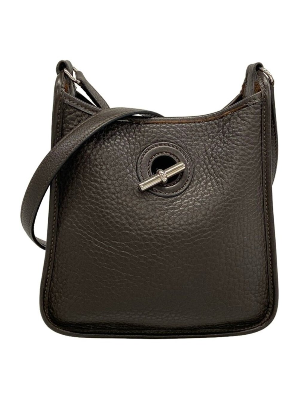Hermes Shoulder Bag Vespa TPM Cafe Silver
